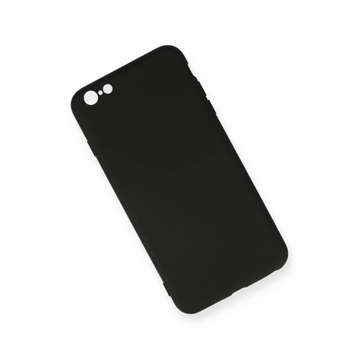 Apple İphone 6 Plus Kılıf Nano İçi Kadife Silikon - Siyah