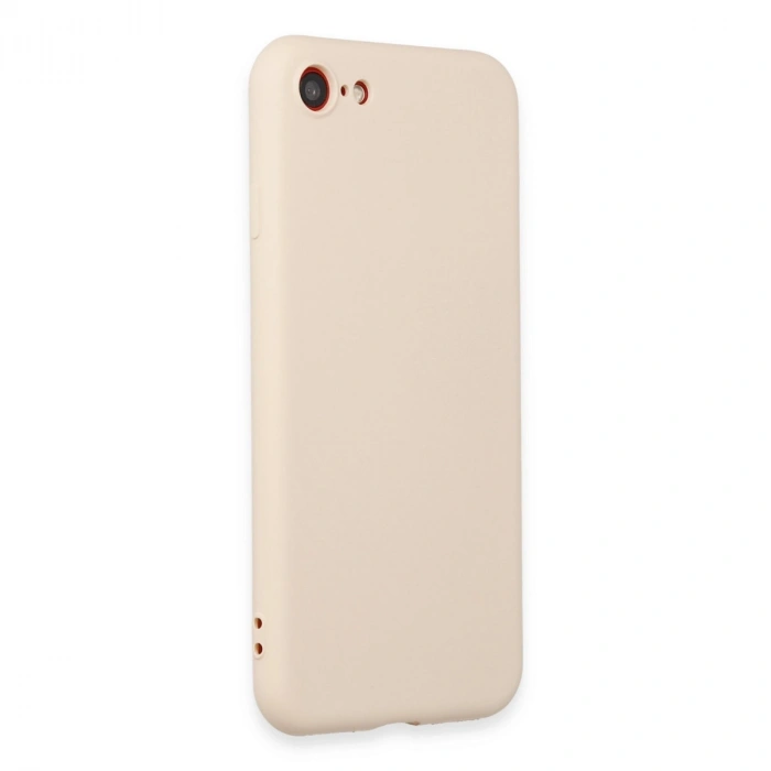 Apple İphone 7 Kılıf First Silikon - Krem
