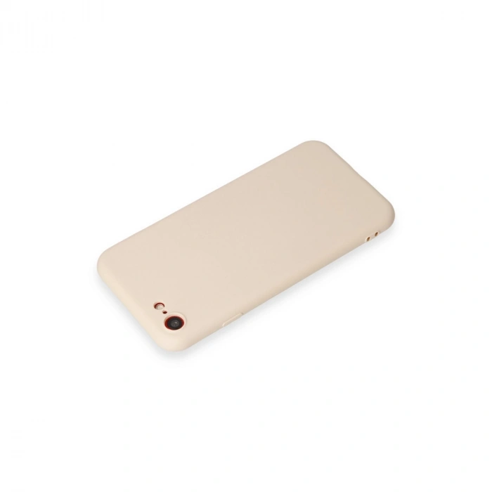 Apple İphone 7 Kılıf First Silikon - Krem