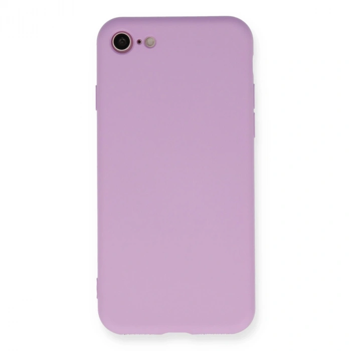 Apple İphone 7 Kılıf Nano İçi Kadife Silikon - Lila