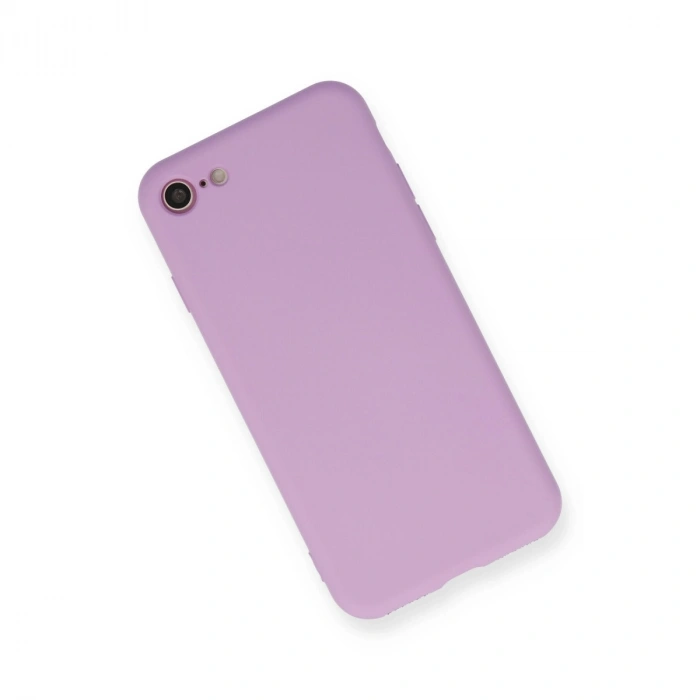 Apple İphone 7 Kılıf Nano İçi Kadife Silikon - Lila