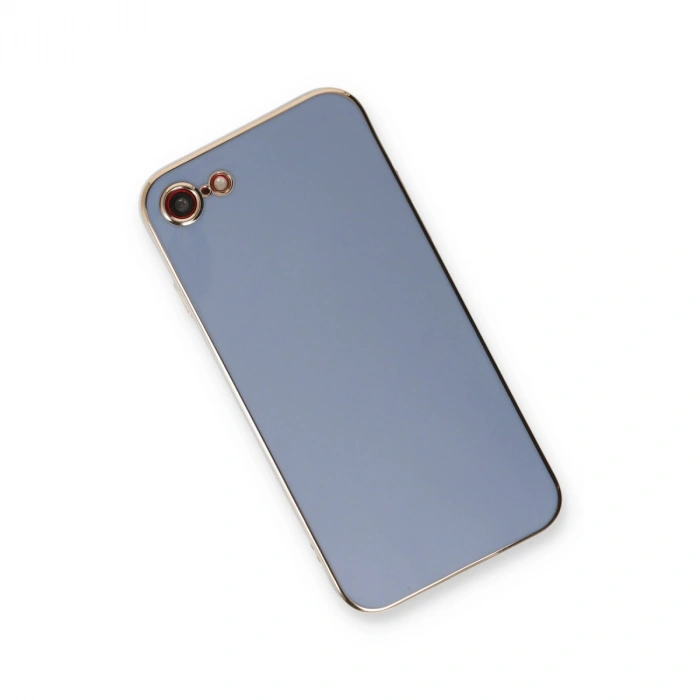 Apple İphone 7 Kılıf Volet Silikon - Mavi