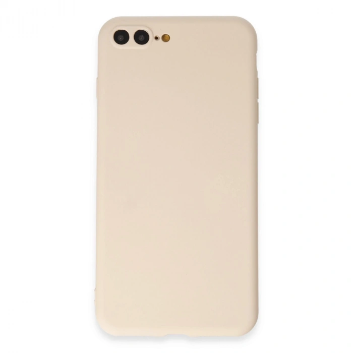 Apple İphone 7 Plus Kılıf First Silikon - Krem