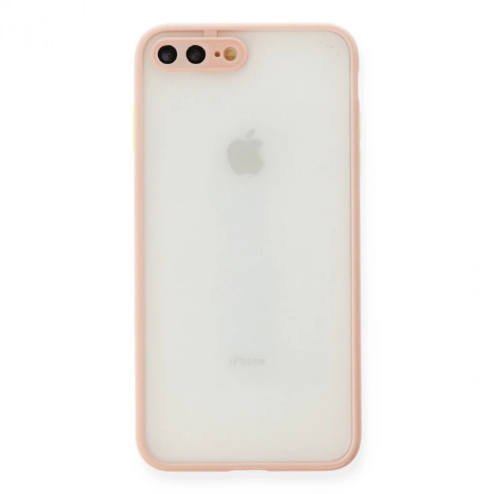 Apple İphone 7 Plus Kılıf Montreal Silikon Kapak - Pembe