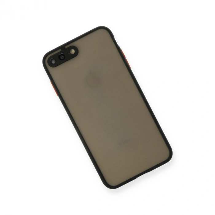 Apple İphone 7 Plus Kılıf Montreal Silikon Kapak - Siyah