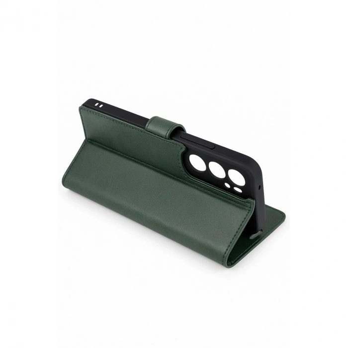 Apple İphone 7 Trend S Plus Kapaklı Kılıf - Yeşil