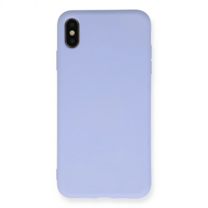 Apple İphone Xs Max Kılıf Nano İçi Kadife Silikon - Lila