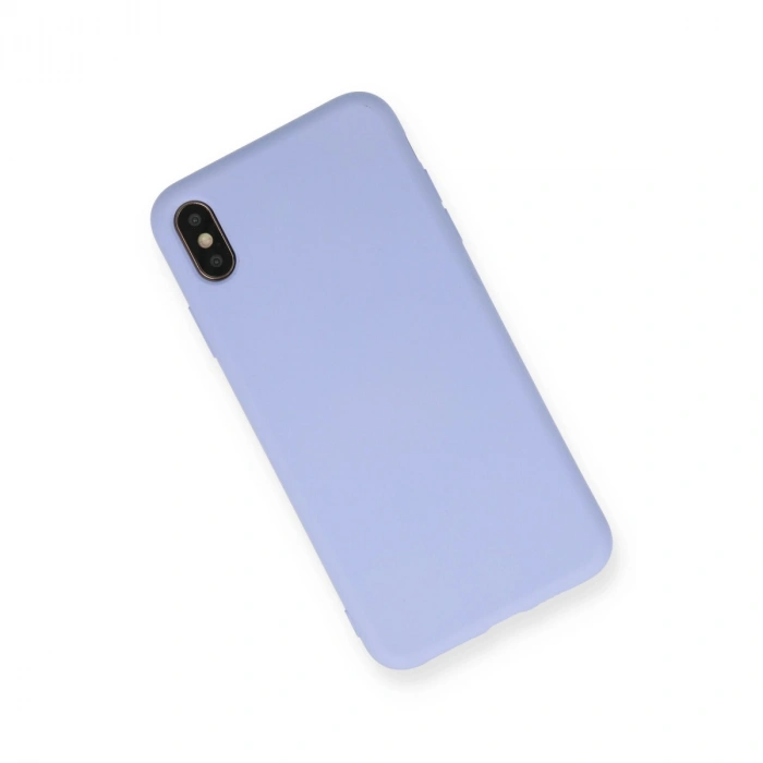Apple İphone Xs Max Kılıf Nano İçi Kadife Silikon - Lila