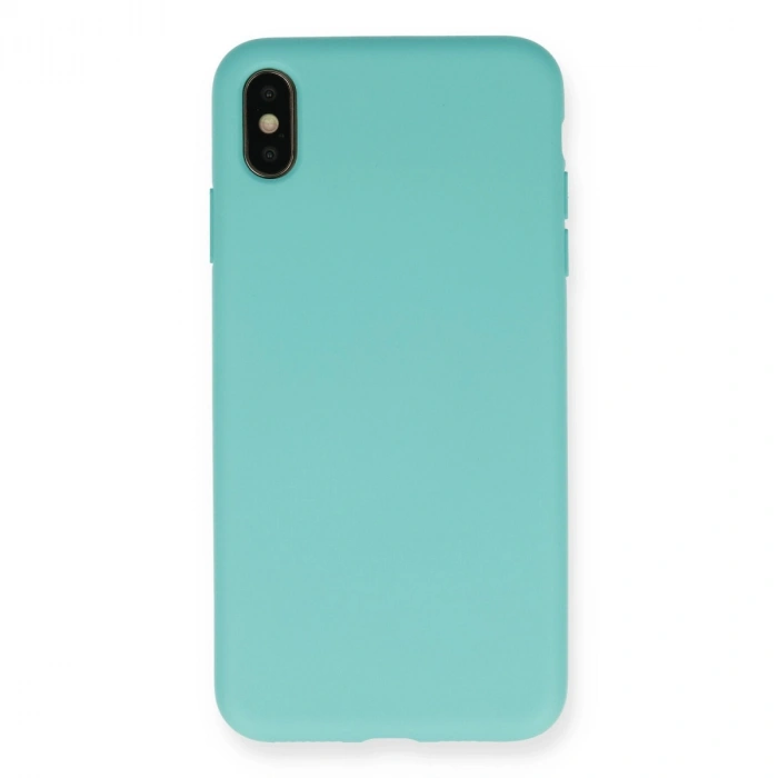 Apple İphone Xs Max Kılıf Nano İçi Kadife Silikon - Turkuaz