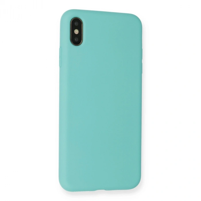 Apple İphone Xs Max Kılıf Nano İçi Kadife Silikon - Turkuaz