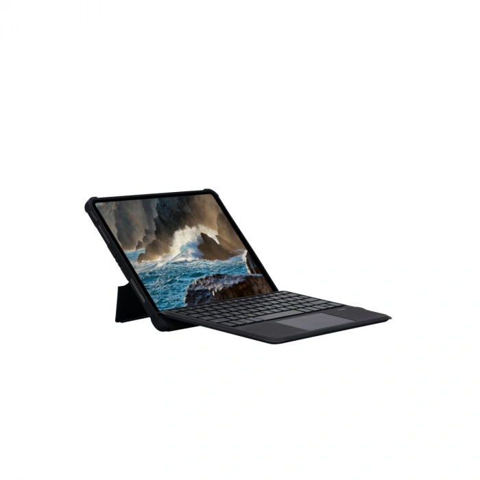 Apple T5206d İpad 10.2 (7.nesil) Kılıf İnter Ledli Klavyeli Tablet Kılıfı - Siyah