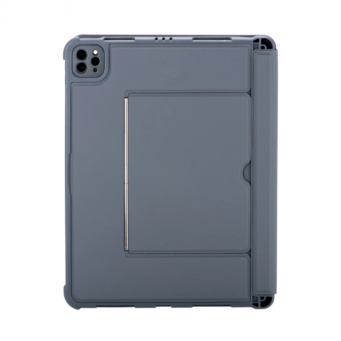 Apple T5504d İpad Pro 11 (2024) Kılıf Palermo Ledli Klavyeli Standlı Tablet Kılıfı - Siyah