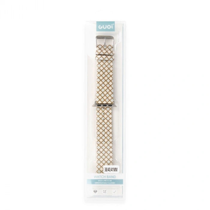Apple Watch 38mm Karo Motif Kordon - Mavi