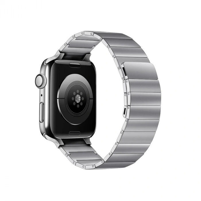 Apple Watch 38mm Kr404 Huks Kordon - Gümüş