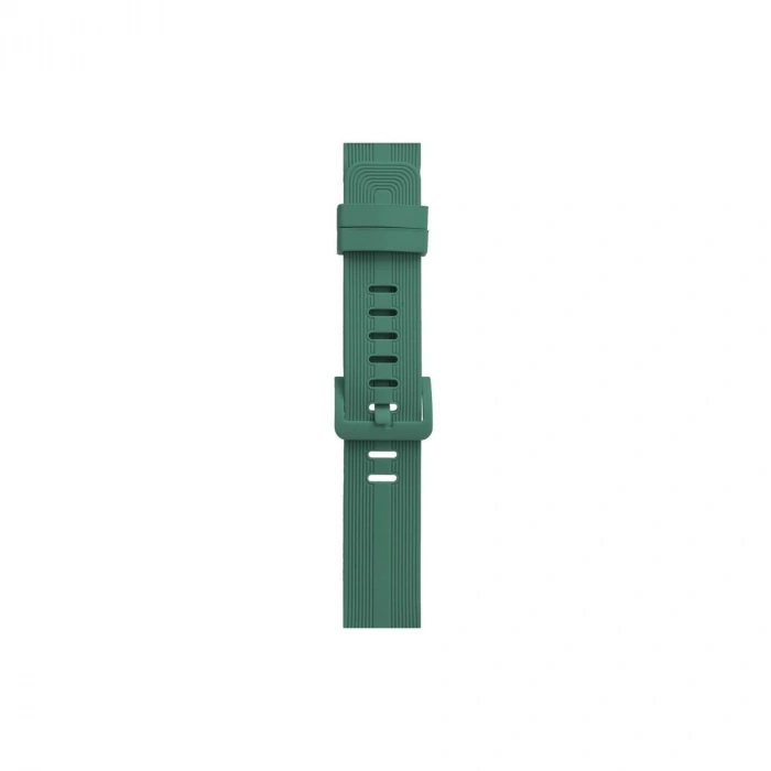 Apple Watch 38mm Kr408 Çizgili Silikon Kordon - Yeşil
