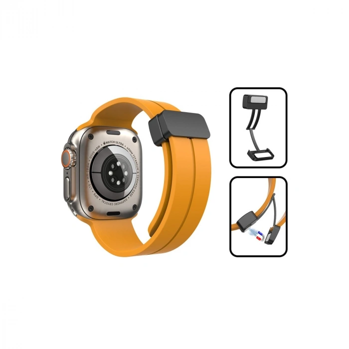 Apple Watch 38mm Kr412 Elegance Stylısh Kordon (saat Değildir) - Derin Mor