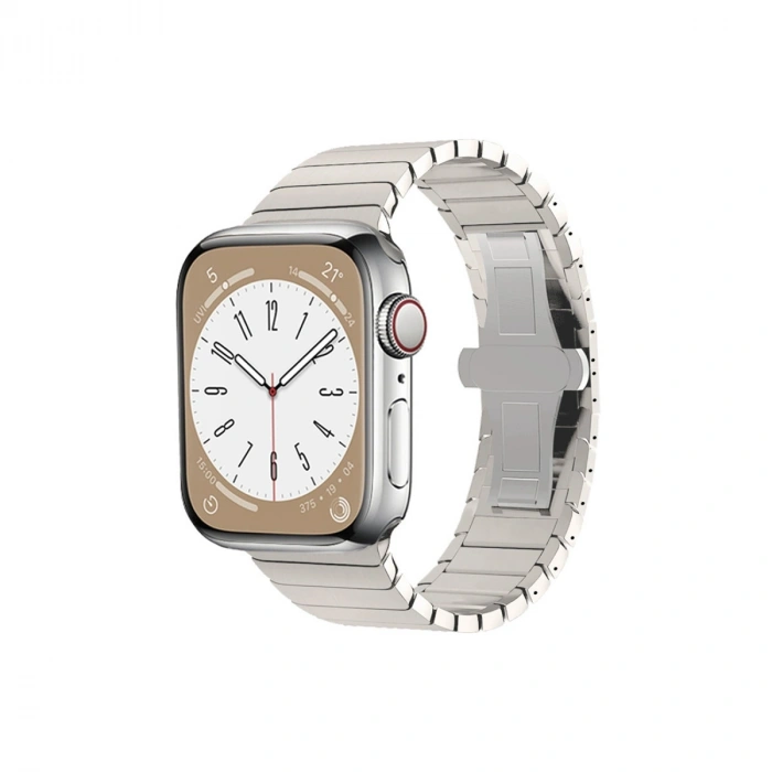 Apple Watch 38mm Kr413 Fine Steel Kordon (saat Değildir) - Yıldız Işığı