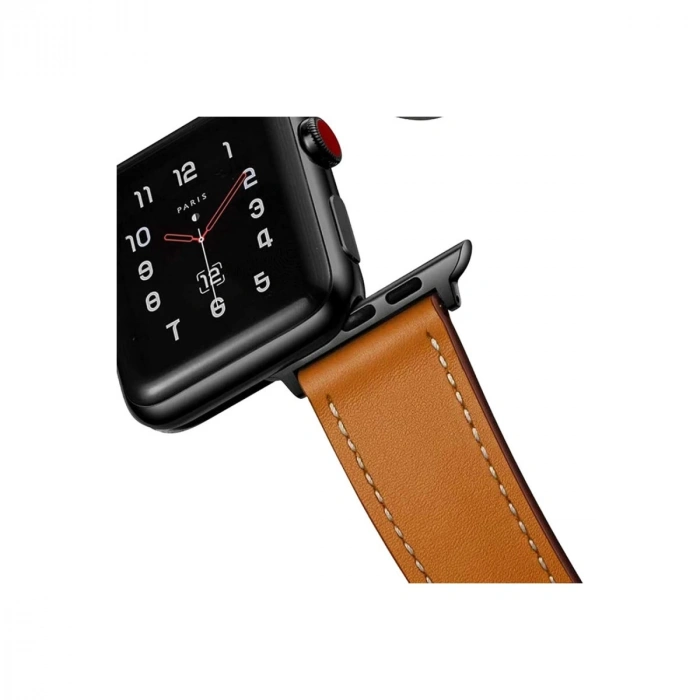 Apple Watch 38mm Kr415 Luaz Deri Kordon (saat Değildir) - Kahverengi