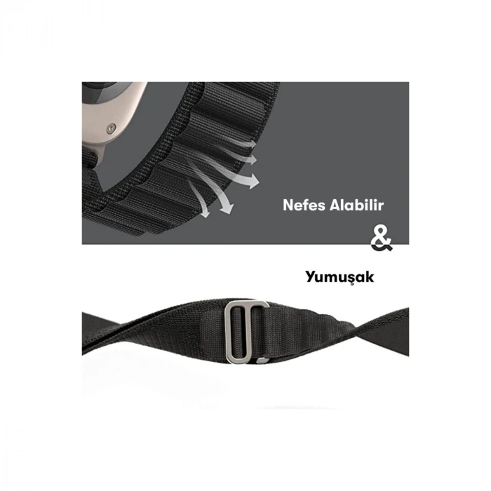 Apple Watch 38mm Mountain Kordon - Beyaz