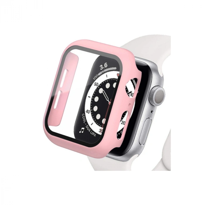 Apple Watch 42mm Camlı Kasa Ekran Koruyucu - Rose Gold