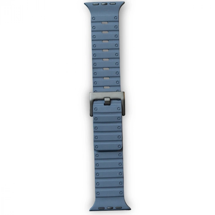 Apple Watch 42mm Magnus Mıknatıslı Silikon Kordon (saat Değildir) - Mavi