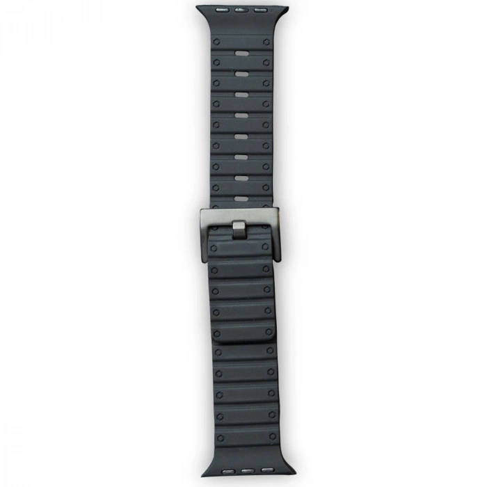 Apple Watch 42mm Magnus Mıknatıslı Silikon Kordon (saat Değildir) - Siyah