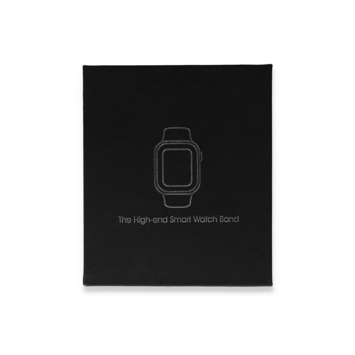 Apple Watch 44mm Metal Petek Kasalı Kordon - Siyah