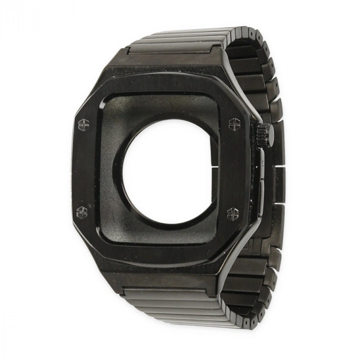 Apple Watch 45mm Kr409 Metal Kordon - Siyah