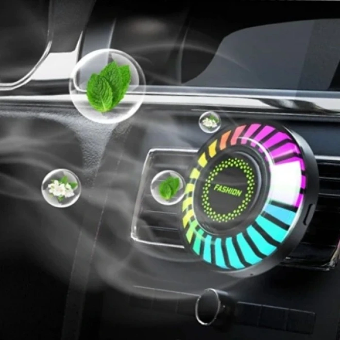Araç İçi Koku Hazneli Rgb Sese Duyarlı Led Işık