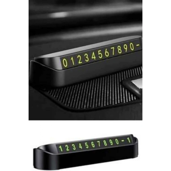 Araç İçi Numaratör Numaralık Oto Cam Kartı Fosforlu Numaratör