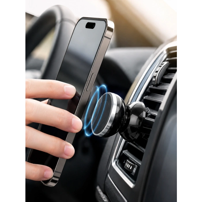 Araç İçi Telefon Tutucu Mıknatıslı Havalandırma Izgarası Telefon Standı