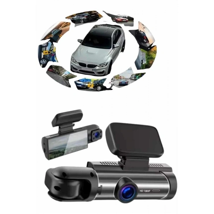 Araç Kamerası Dönebilen Hd Kaliteli Video Ve Fotoğraf Kaydedici