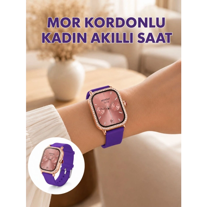 Arama Özellikli Dokunmatik Ekranlı Kadın Akıllı Saat
