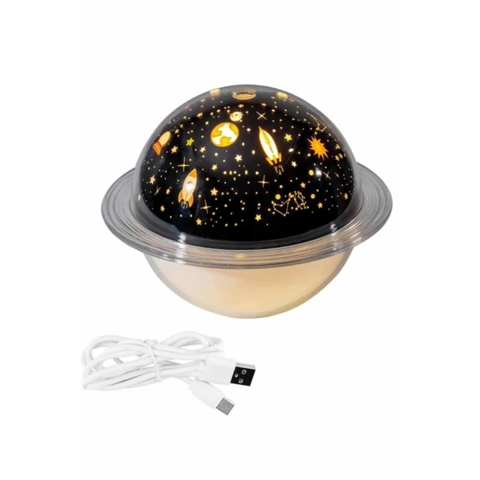 Aromaterapi Hava Nemlendirici Gece Lambası Uzay Model Satürn Oda Kokusu