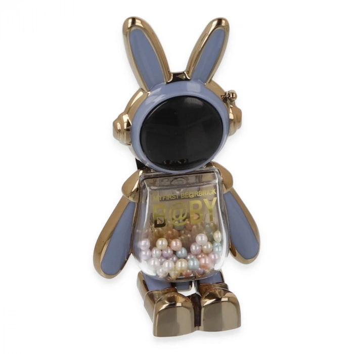 Astro Stand Tavşan Astronot - Açık Mavi