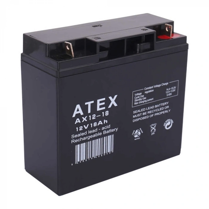 Atex Ax12-18 12v 18ah Akü