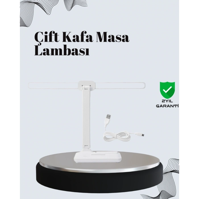 Ayarlanabilir Açıya Sahip Masa Lambası | Kademeli Işık Seviyesi, Modern Ve Kompakt Tasarım