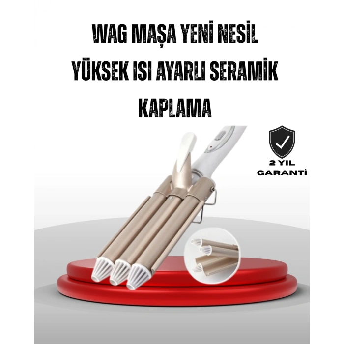 Ayarlanabilir Isı Ayarıyla Profesyonel Bukle Maşası – Hızlı Ve Nazik Şekillendirme