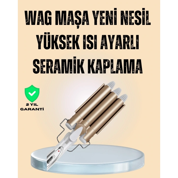 Ayarlanabilir Isı Ayarıyla Profesyonel Bukle Maşası – Hızlı Ve Nazik Şekillendirme