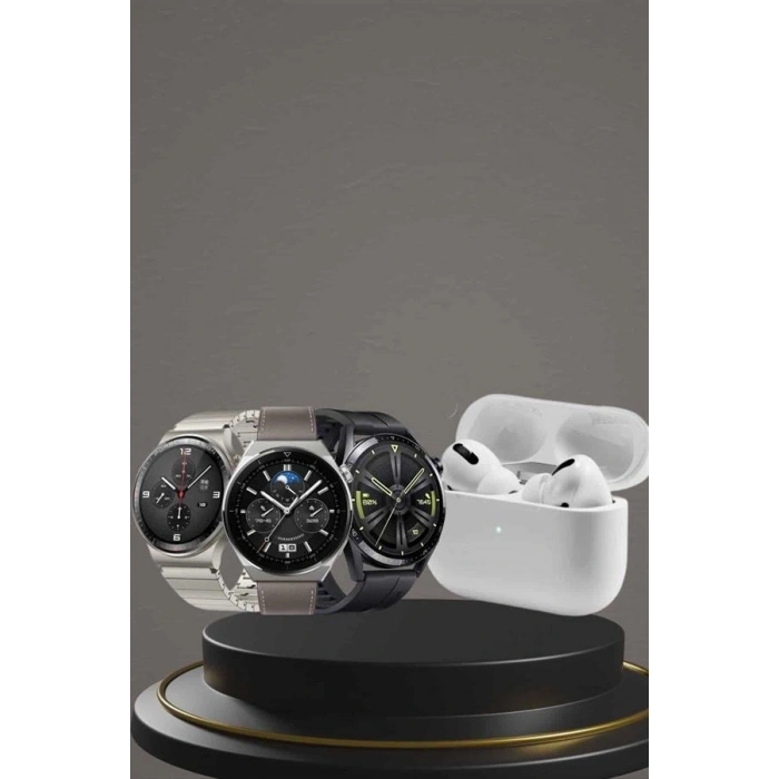 Aynalı Bluetooth Kulaklık Yeni Nesil Akıllı Saat Titreşimli Nabız Ölçer Spor Modları