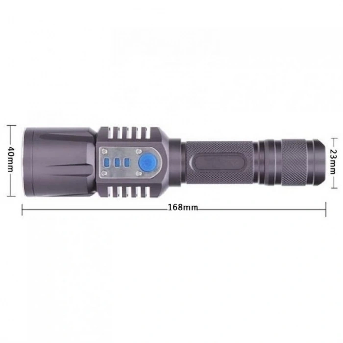 Baretta Brs18 Oto Şarjlı T6 Led 3000 Lümen El Feneri