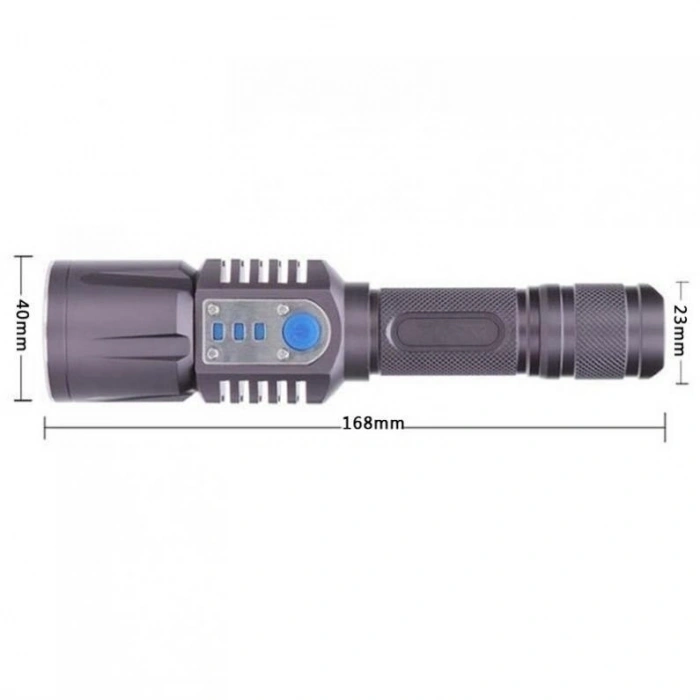 Baretta Brs18 Oto Şarjlı T6 Led 3000 Lümen El Feneri