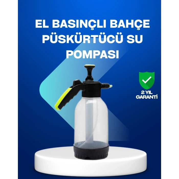 Basınçlı Manuel Köpük Pompası 2l Ayarlanabilir Sprey Başlıklı Temizlik