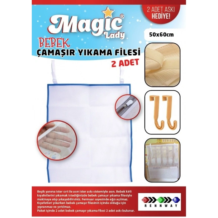 Bebek Çamaşır Filesi 2li Set (599)