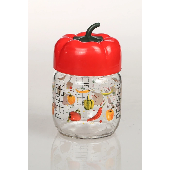 Biber Desenli Kavanoz 1000 Ccbd1000 (599)