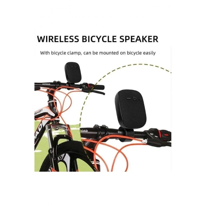 Bisiklet Motorsiklet Gidon Kemer Atlı Hafıza Kartı Usb Girişli Bluetooth Hoparlör