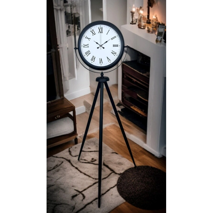 Black Elegance Tripod Ayaklı Saat