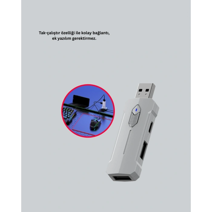 Bluetooth 5.3 Mobil Oyun Klavye Mouse Seti | Fps Ve Battle Royale İçin