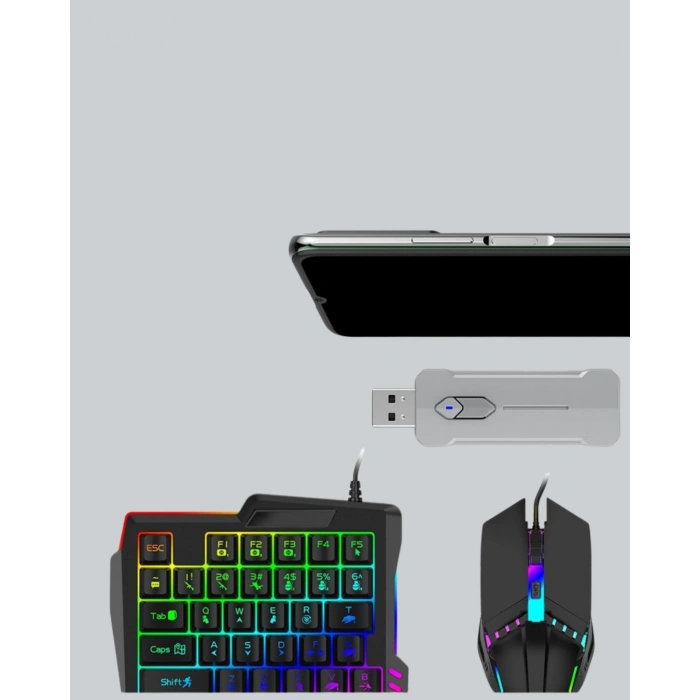 Bluetooth 5.3 Mobil Oyun Klavye Mouse Seti | Fps Ve Battle Royale İçin
