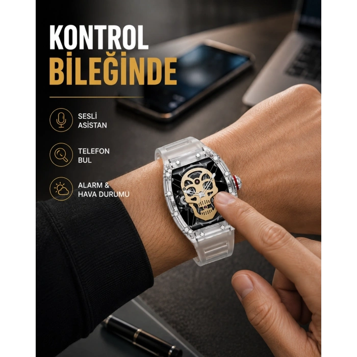 Bluetooth Arama Özellikli Akıllı Saat Çok Fonksiyonlu Yeni Nesil